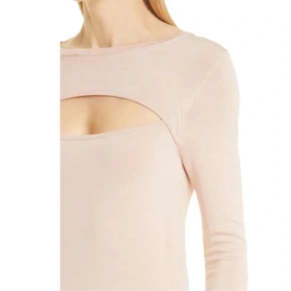L'Agence Jocelyn Cutout Sweater in Pink (S) - Picture 3 of 12